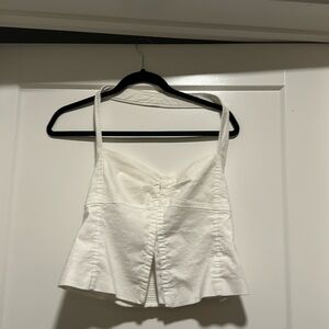 Zara white halter top